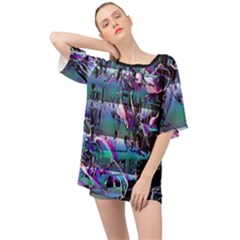 Technophile s Bane Oversized Chiffon Top by MRNStudios