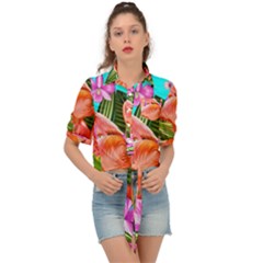 Exotisme Tie Front Shirt  by SoLoJu