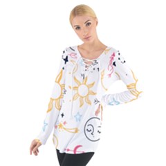 Pattern Mystic Tie Up Tee by alllovelyideas