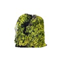 Acid green patterns Drawstring Pouch (Medium) View2