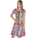 Marbling collage Classic Short Sleeve Dress View1