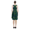Folk floral art pattern. Flowers abstract surface design. Seamless pattern Racerback Midi Dress View2