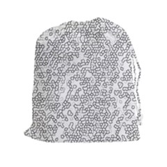 Neon Geometric Pattern Design 2 Drawstring Pouch (2xl) by dflcprintsclothing