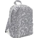 Neon Geometric Pattern Design 2 Zip Up Backpack View2