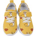 Corgi And Coffee Kids  Velcro Strap Shoes View1