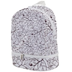 Pencil Flowers Seamless Pattern Zip Bottom Backpack by SychEva