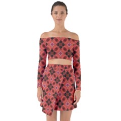 Karnika Off Shoulder Top With Skirt Set by Nehamohan