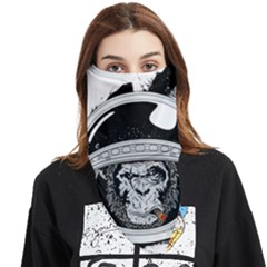 Spacemonkey Face Covering Bandana (triangle) by goljakoff