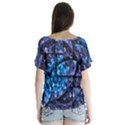 Dismembered Mandala V-Neck Flutter Sleeve Top View2
