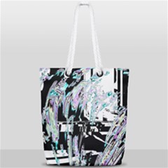 Digital Wave Full Print Rope Handle Tote (small) by MRNStudios