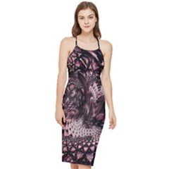 Geometric Abstraction Bodycon Cross Back Summer Dress by MRNStudios
