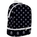 Funny Ghost Sketchy Drawing Pattern Zip Bottom Backpack View2