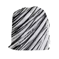Galaxy Motion Black And White Print 2 Drawstring Pouch (2xl) by dflcprintsclothing