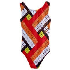 Pop Art Mosaic Kids  Cut-out Back One Piece Swimsuit by essentialimage365