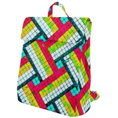 Pop Art Mosaic Flap Top Backpack by essentialimage365