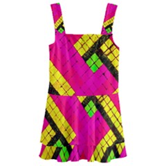 Pop Art Mosaic Kids  Layered Skirt Swimsuit by essentialimage365