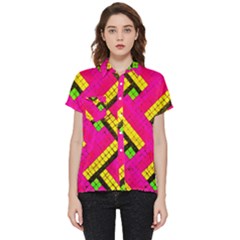Pop Art Mosaic Short Sleeve Pocket Shirt by essentialimage365
