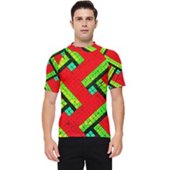 Pop Art Mosaic Men s Short Sleeve Rash Guard by essentialimage365