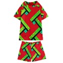 Pop Art Mosaic Kids  Swim Tee and Shorts Set View1