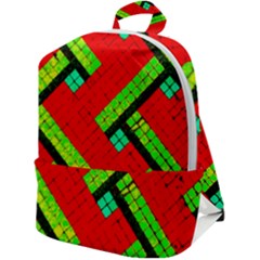 Pop Art Mosaic Zip Up Backpack by essentialimage365
