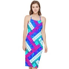 Pop Art Mosaic Bodycon Cross Back Summer Dress by essentialimage365