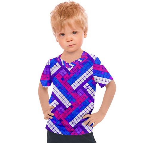 Pop Art Mosaic Kids  Sports Tee by essentialimage365