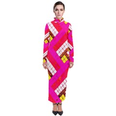 Pop Art Mosaic Turtleneck Maxi Dress by essentialimage365