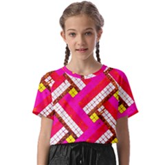 Pop Art Mosaic Kids  Basic Tee by essentialimage365