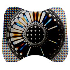 Digital Wheel Velour Head Support Cushion by Sparkle