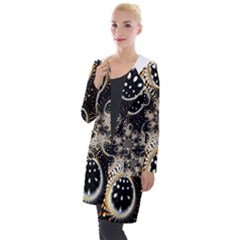 Fractal Jewerly Hooded Pocket Cardigan by Sparkle