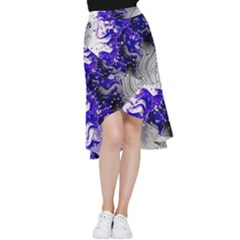 Fractal Lava Frill Hi Low Chiffon Skirt by Sparkle