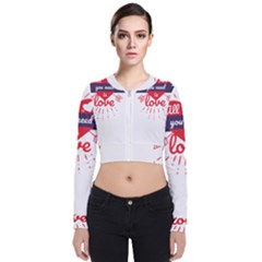 All You Need Is Love Long Sleeve Zip Up Bomber Jacket by DinzDas