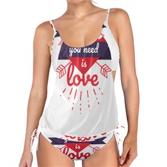 All You Need Is Love Tankini Set by DinzDas