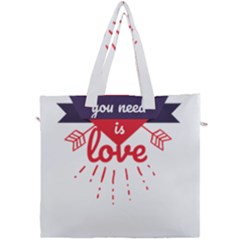 All You Need Is Love Canvas Travel Bag by DinzDas