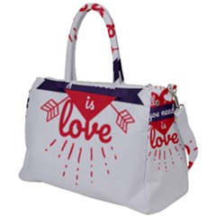 All You Need Is Love Duffel Travel Bag by DinzDas