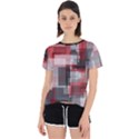 Abstract tiles, mixed color paint splashes, altered Open Back Sport Tee View1