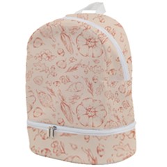 Thanksgiving Flowers And Gifts Pattern Zip Bottom Backpack by DinzDas