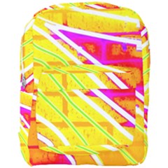 Pop Art Neon Wall Full Print Backpack by essentialimage365