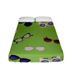 Sunglasses Funny Fitted Sheet (full/ Double Size) by SychEva