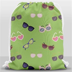 Sunglasses Funny Drawstring Bag (large) by SychEva