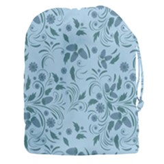 Folk Floral Art Print  Flowers Abstract Art  Poster  Drawstring Pouch (3xl) by Eskimos