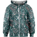 Folk flowers art pattern Floral abstract surface design  Seamless pattern Kids  Zipper Hoodie Without Drawstring View1