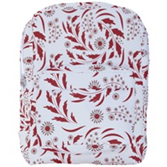 Folk Flowers Art Pattern Floral Abstract Surface Design  Seamless Pattern Full Print Backpack by Eskimos