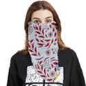 Folk flowers art pattern Floral abstract surface design  Seamless pattern Face Covering Bandana (Triangle) View1