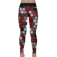 Hexagonal Blocks Pattern, Mixed Colors Classic Yoga Leggings by Casemiro