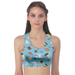 Coffee Time Sports Bra by SychEva