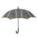 Ornament Striped Textured Colored Pattern Hook Handle Umbrellas (Medium) View3