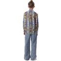 Ornament Striped Textured Colored Pattern Kids  Long Sleeve Shirt View2