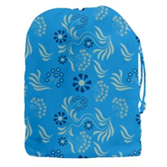 Folk Flowers Art Pattern Floral  Surface Design  Seamless Pattern Drawstring Pouch (3xl) by Eskimos