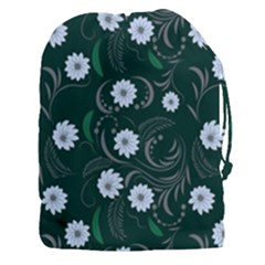 Folk Flowers Art Pattern Floral  Surface Design  Seamless Pattern Drawstring Pouch (3xl) by Eskimos